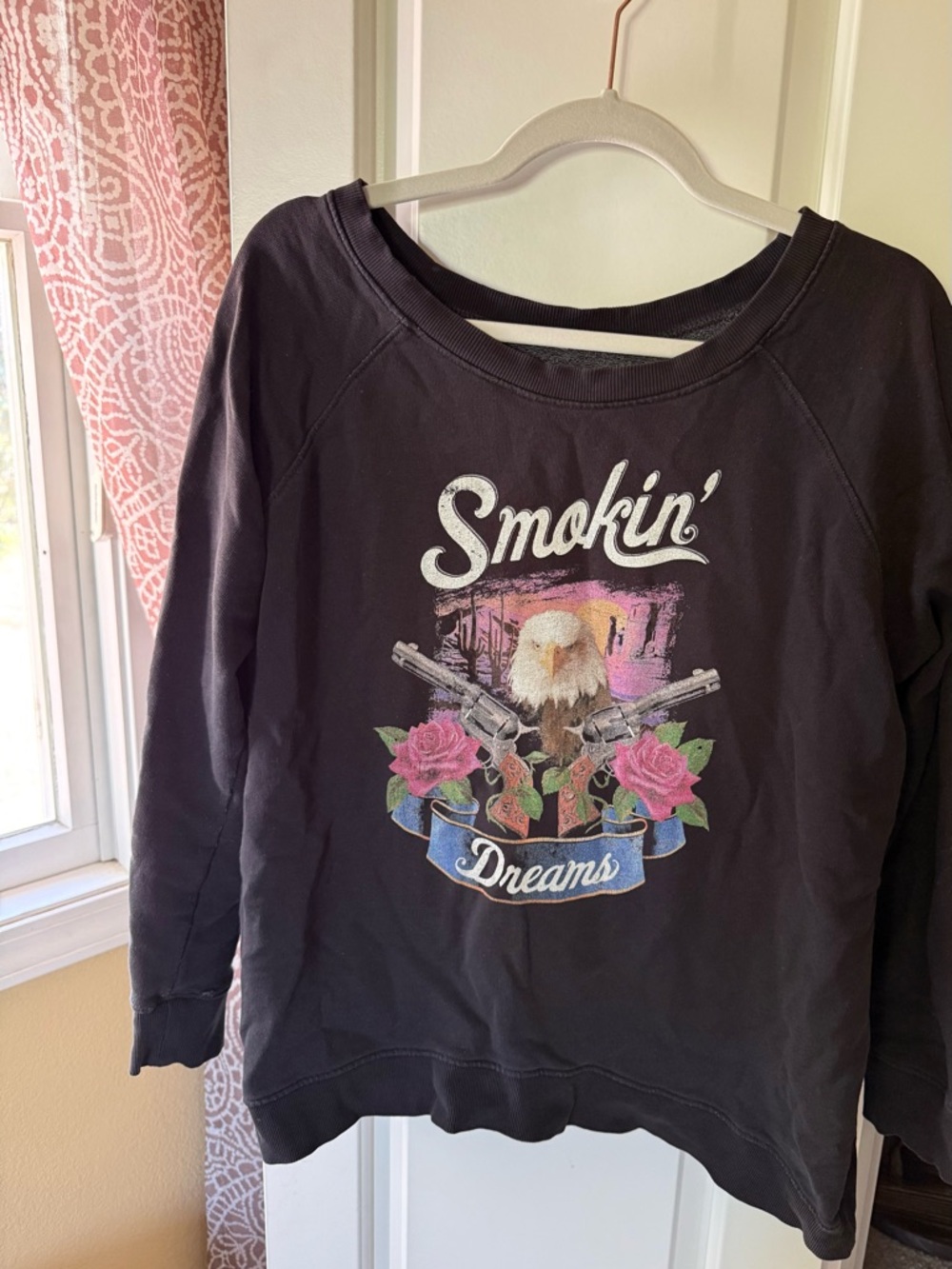 Spell Black 'Smokin' Dreams' Graphic Crewneck Sweatshirt